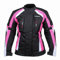 RKsports 252 Veste de moto pour femmes en tissu imperméable - Rose/gris - rose - Taille unique