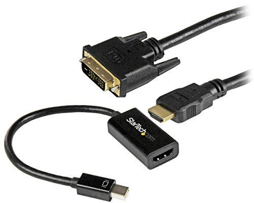Startech.Com Kit di Connettività Mdp a Dvi, Convertitore Attivo Mini Displayport a HDMI con Cavo HDMI a DVI da 1.8 m