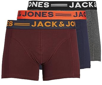 JACK & JONES Boxers Pack de 3 Boxers Burgundy XL Burgundy XL