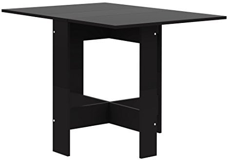 Symbiosis Klapptisch, Holzwerkstoff, Schwarz, 76 x 103 x 73.4 cm