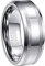 NUNCAD Ring aus Wolfram Silber 8mm Herren Damen Ring für Verlobung Trauung Geschenk Größe 71