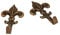 Mobila RS01944 - Ganci per quadri modello GIGLIO, 19 x 32 mm, finitura bronzata, 5 pezzi