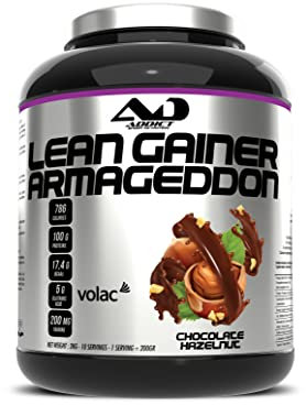 Addict sport nutrition - Armageddon - Protéine de musculation - 100g de protéines par portion - Gainer avec whey rapide, BCAA, L-Glutamine et Maltodextrine - Prise de masse - 2 Kg -Chocolat - noisette