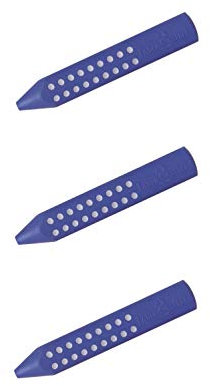 Faber-Castell 187101 - Dreieckradierer Grip 2001 (3X Blau)