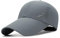 YEKEYI Outdoor-Baseballkappe, schnelltrocknend, mit langem Schirm, LSF 50+, Sonnenhüte für Damen und Herren, Lgray, Einheitsgr��e