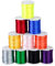 joyMerit 10 Rouleaux 0.8~3.0mm Queue de Rat en Nylon Cordon Macramé Perles Fil Artisanat Bracelet Bricolage - Multicolore, 1mm Longueur 6m