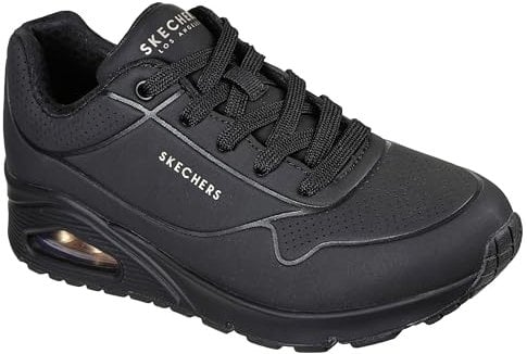 Skechers Baskets Uno Stand on Air pour Femme, Noir, 38.5 EU