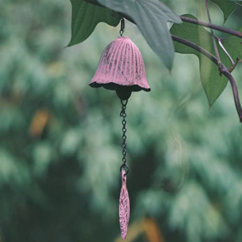 Japanisches Windspiel (rosa Blatt-Tempelglocke)