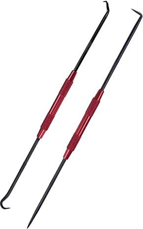 sourcing map 2in1 Satz O-Ring Wählen und Haken Doppelkopf Öldichtung Dichtung Präzision Schraubendreher Abziehwerkzeug