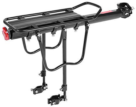 Gepäckträger Mountainbike, Einstellbare Universal Gepäckträger Fahrrad Aluminiumlegierung Fahrradgepäckträger Maximalbelastung 50kg für Mountainbike und Rennrad
