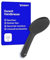 Duravit Universal Duschkopf, Duschbrause mit Strahlart Rain, Handbrause rund (Ø 110 mm), Brausekopf mit reinigungsfreundlichen Silikonnoppen, Schwarz Matt