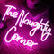QiaoFei LED The Naughty Corner Neon Sign Pink Word/Letters USB Powered Neon Lights for Girls Room Home Bar Art Wall Decor Party Window Living Room Decor Birthday Christmas' Gift(Pink)