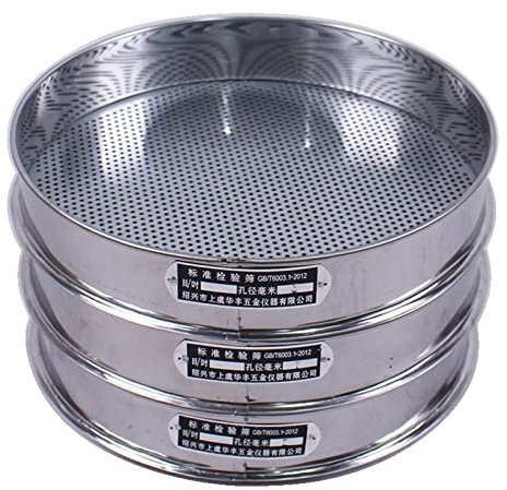 SANGEN Setaccio a foro rotondo standard da 20 cm, setaccio drenante, classificatore per setacciatura da giardino multiplo diverso per la casa all'aperto