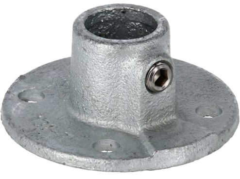 Rohrverbinder Fußplatte rund 1/2 (21,3 mm) AVERDE