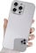 JANDM for iPhone 15 Pro Glossy Hard Mirror Silver Plating Cute Women Girls Makeup Mirror Case with Shockproof Camera Protection