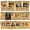 Byhsoep 16 Stück Piraten Wanted Posters 28,5 x 19 cm,Anime Strohhutpiraten Wandkunst Posters,Heimdekor,Schlafzimmerdekor, Wandcollage,Geeignet für Anime-Fans Geschenke Jungen Mädchen