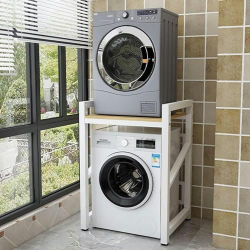 GZYHDC Estante de Almacenamiento para gabinete de Lavadora Encima de la Lavadora, Estante para Lavadora con estantes, gabinete de Almacenamiento para Inodoro con Marco de Acero de 4 cm de Espesor