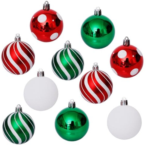GOOHOCHY 1set Palline Di Natale Colorate Decorate Decorazioni Per Albero Di Natale Per Feste e Eventi Festivi