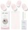 JMEOWIO Gel Semicurado de Pegatinas Crema Rosa Claro Gel Semi-Curado Nail Art Stickers Decoración