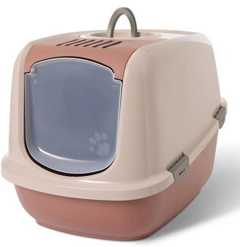 XXL Katzentoilette Nestor Jumbo speziell für große Katzenrassen 66,5 x 48,5 x 46,5 cm Toskana