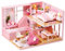 GARVALON Miniatur-DIY-spielzeughaus Handgemachte Mini-Wohnung Zum Zusammenbauen Langlebiges Holzhaus Für Kinder Kreatives DIY-Spielzeug Für Familien Einfach Zu Bauen