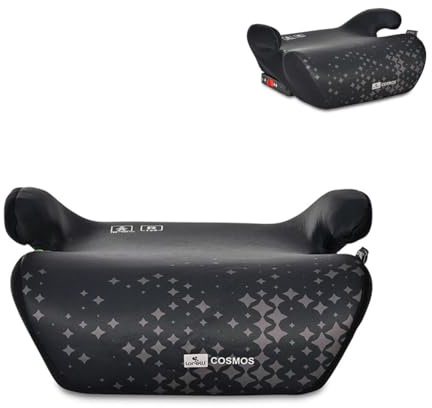 Lorelli Kindersitz Cosmos i-Size (125-150cm) Isofix, Bezug abnehmbar, Armlehne schwarz