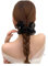Pinzas para el pelo con forma de flor, pinzas para el pelo con forma de flor de malla, pinzas para el pelo con forma de flor, pinzas para el pelo con forma de flor (Black)
