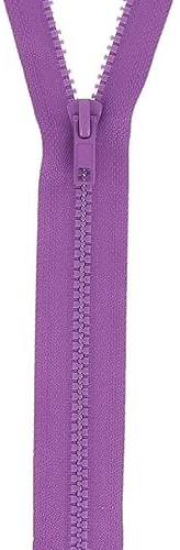 Chunky Open End Zip: 50cm: Mauve