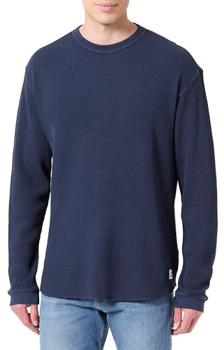 Levi's Men's Ls RLX Thermal Tee T-Shirt, Navy Blazer Garment, XL