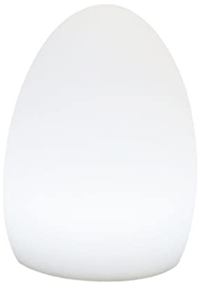 LED Nachtlampe Eiform 1000mah Kunststoff USB Laden für Weihnachten Party | 1 Stück, Weiß, mit USB Ladekabel, Sanftes Stimmungslicht für Kinderzimmer und Garten