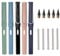 5 Stück Metall Tintenlose Bleistifte, Magic Pencil mit 5 Stück Austauschbarem Wechselkopf und 5 Radiergummi, Tintenlose Bleistifte Ewiger,für ab 3 Jahren Kinder und Erwachsene(Mehrfarbig)