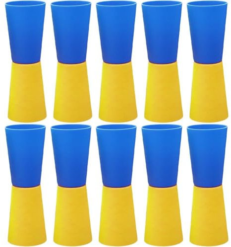 10pcs/set Funny Games Flip Cup Outdoor Quick Stacking Cups Games Body Coordination Dynamic Movement Games for Children Kids