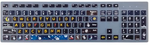Tastaturabdeckung für Dell KM636 KB216 KB216t/d/p Tastatur, Dell Optiplex 3050 3240 5250 5460 7450 7050, Inspiron Desktop 3475 3477 3670 5400 5490 7700 7790 (Raumfahrer)