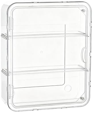 Vitrine Für Figuren, 32 X 9 X 26 Cm Große Acryl-Vitrine, 3-stufige Acryl-Aufbewahrungsbox, Transparente Aufbewahrungsbox Mit Magnetischer Tür | Staubdichte Vitrine Für Sammler- Und Actionfigurenmuseum