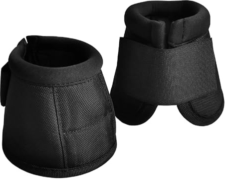 Gallopoff Cloches de Sabot pour Chevaux, Paire, Balistiques, Noir M