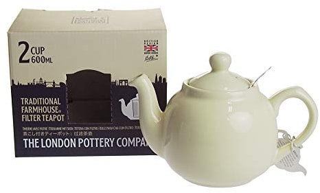 London Pottery 2 Cup Filter Teapot Ivory