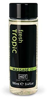 HOT Massageoil tropic, erotisches Partnermassageöl für ein angenehmes Hautgefühl mit angenehme Duft nach tropischen Blüten.