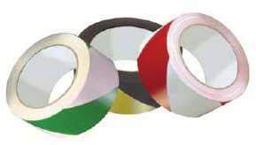 Absperr - Klebeband / Warnband weiß-rot 33m x 50mm
