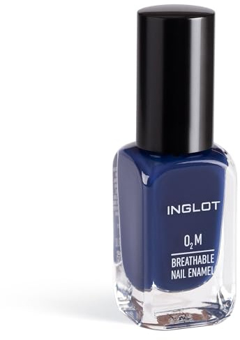 INGLOT O2M Atmungsaktiver Nagellack 655, Marineblau, 11 ml | Langanhaltender Nagellack sorgt für satte, glänzende Farbe mit absplitterfestem Glanz. Alkohol- & parfümfrei.