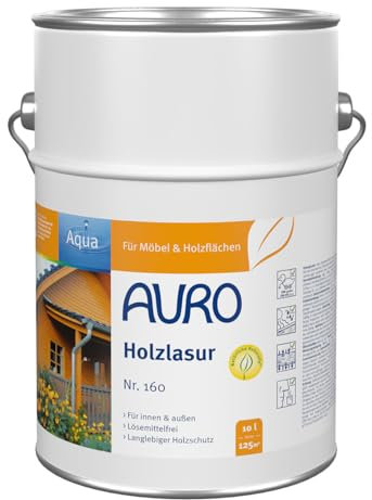 AURO Holzlasur, Aqua - Ultramarin-Blau - 10L