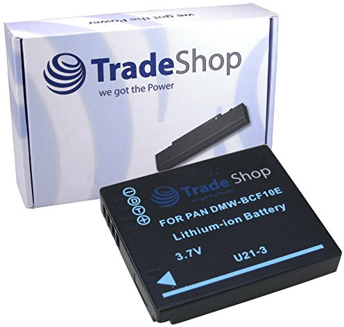 Batterie Li-ion pour appareil photo Panasonic Lumix DMC FT1 FP8 FS6 FS7 FS10 FS12 FS15 FS25 FS42 FS62 FX40 FX60 FX550 FS25 FP1 remplace DMW-BCF10 DMW-BCF10E CGA-S/106C DMW-BCF-C10E 0 DMW-B CF-10E CGAS