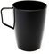 Harfield Black Beakers Mugs with Handle 280ml Pack of 4 Unbreakable Reusable Polycarbonate Plastic
