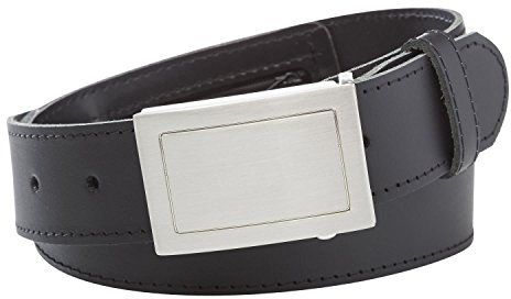 INVIDA Herren Tresor Gürtel TRAVEL Jeans-Gürtel Vollleder Made in Germany Schwarz 4cm Breit 100cm Bundweite - Sicherer Geldgürtel mit Geheimfachschließe (100 cm)