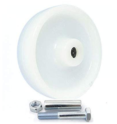 Kunststoffräder Ø 125mm (polyamid nylon) Polyamid Rad Transportrollen mit Montage-Set