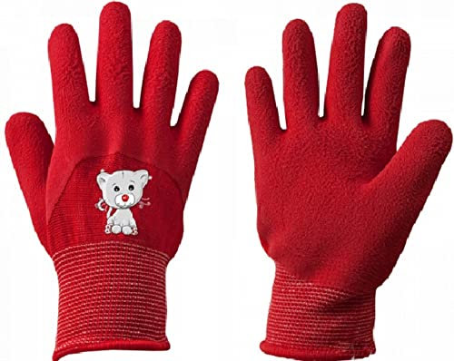 BRADAS Gartenhandschuhe Schutzhandschuhe Kinderhandschuhe Latex Größe 5 1108