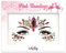 Loveshy Visage Gemmes - Strass Autocollant Visage Cristal Bijoux Temporaire Adhésif Paillette Strass Autocollant pour Visage & Corps - Flamant Rose