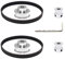 Befenybay 2Kit 2GT Synchronrad 20 & 36 Zähne Aluminium-Zahnscheibe mit 8 mm Bohrung und 2 Stk. Länge 200 mm Breite 6 mm Riemen (20-36T-8B-6)