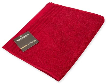 Traumschloss Frottier-Line Premium hautsympathisches Gästetuch aus Baumwolle, Farbe:dunkelrot, Größe:30x50