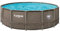FUNSICLE - Piscine Tubulaire, Hors Sol, Ronde Ø 4,57M X H1,22M, Modèle Oasis, Livrée avec Épurateur, Échelle, Kit d'entretien, Bâche et Tapis de Sol, Couleur Marron Tressé