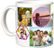 Taza de cerámica personalizable con collage (multicolor)